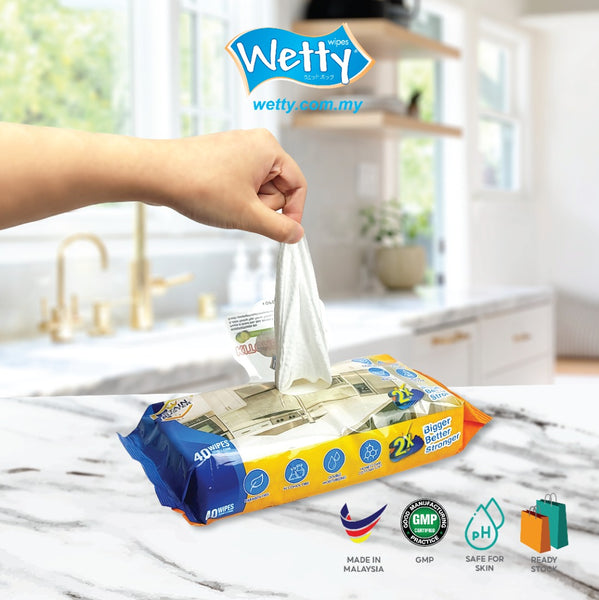 Kitchen wet store wipes