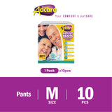 Pampers Jenis Seluar Pakai Dewasa Adcare (M 10/ L 8 / XL 6) 1Beg