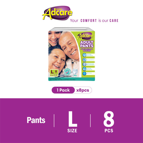 Pampers Jenis Seluar Pakai Dewasa Adcare (M 10/ L 8 / XL 6) 1Beg