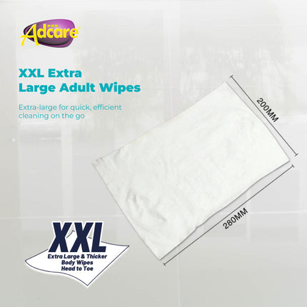 Adcare Adult/Bath Fragrance Free Wipes Wet Tissue Body Wipes (20's)