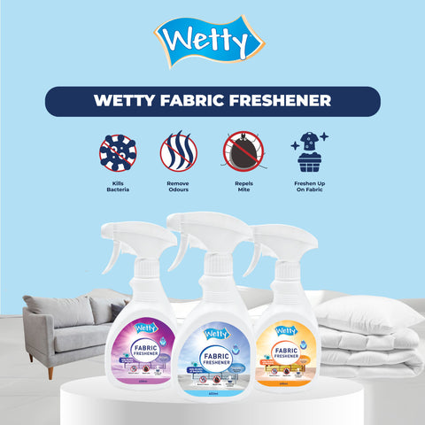 Wetty Fabric Freshener (400ml) (Twilight/Sunset/Morning Dew)