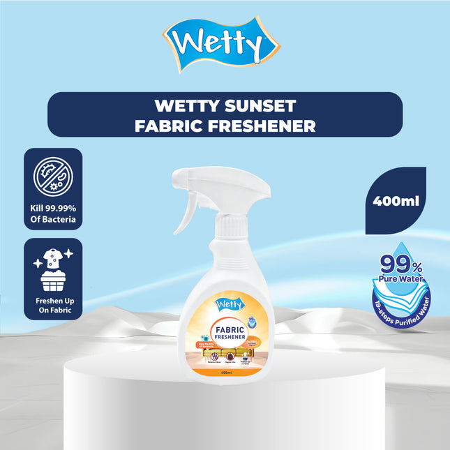 Wetty Fabric Freshener (400ml) (Twilight/Sunset/Morning Dew)