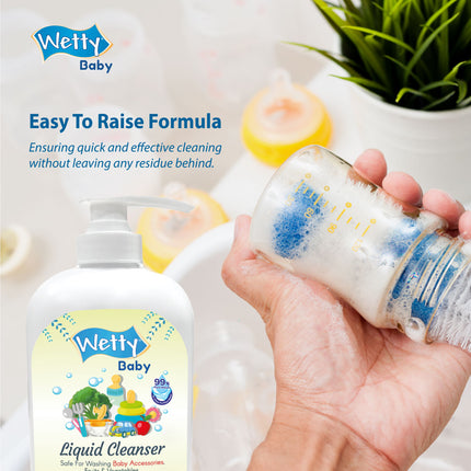 Wetty Baby Liquid Cleanser (750ml) [Carton 6pcs]