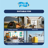 Wetty Mosquito Repellent Wet Wipes Anti Mosquito Wet Tissue Tisu Basah Anti Nyamuk 10's x 2 Pack