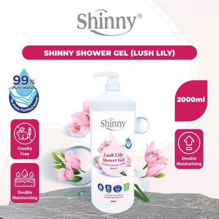 [Upgraded Formulation] Shinny Freesia Aloe Shower Gel Fragrant Shampoo Mandi Wangi Body Wash 沐浴露 Tender Care (2000ml)