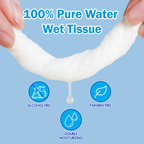 Wetty Wet Wipes 抗菌香氛婴儿湿巾（24 包 x 80 片）1 箱